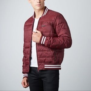 Members Only Puffer Varsity Bomber Jacket